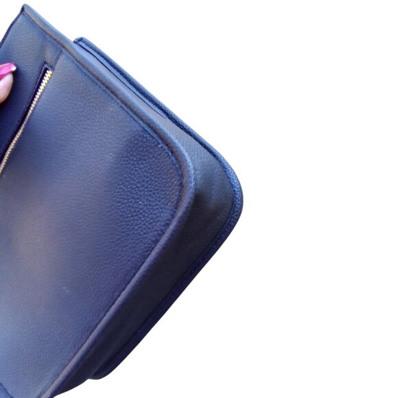 Valentino Orlandi NEW Black 2 pc Vegan Leather Crossbody  Bag & Pouch $199 - Picture 11 of 14